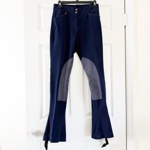 Ovation Equestrian Navy Blue Stretchy Bootcut Riding Pants Size 28 Long